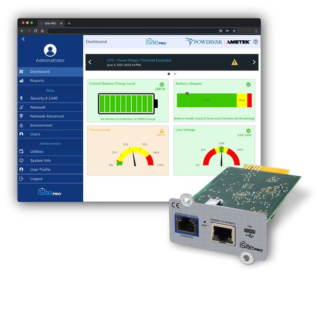 AMETEK Powervar Announces Enhanced Network Management Card for Secure Management and Monitoring of UPS Systems